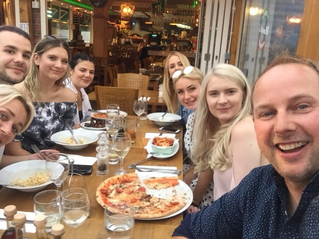 A great night out with my fab team